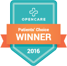 Opencare Patients' Choice Winner 2016 mt laurel dentist