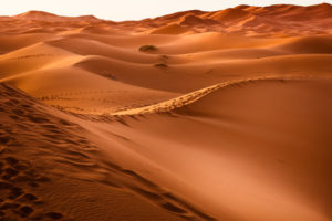 Orange and brown desert sandscape representing the feeling of your child's dry mouth