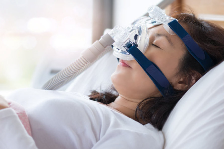 young woman undergoing sedation dentistry before treatment