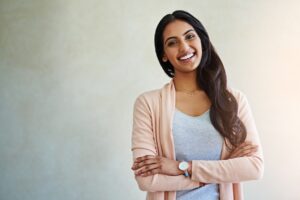 why smiles matter first impressions, smiling happy woman