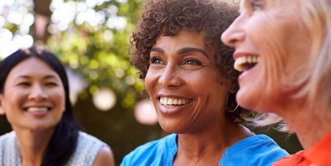 Man with dentures smiling